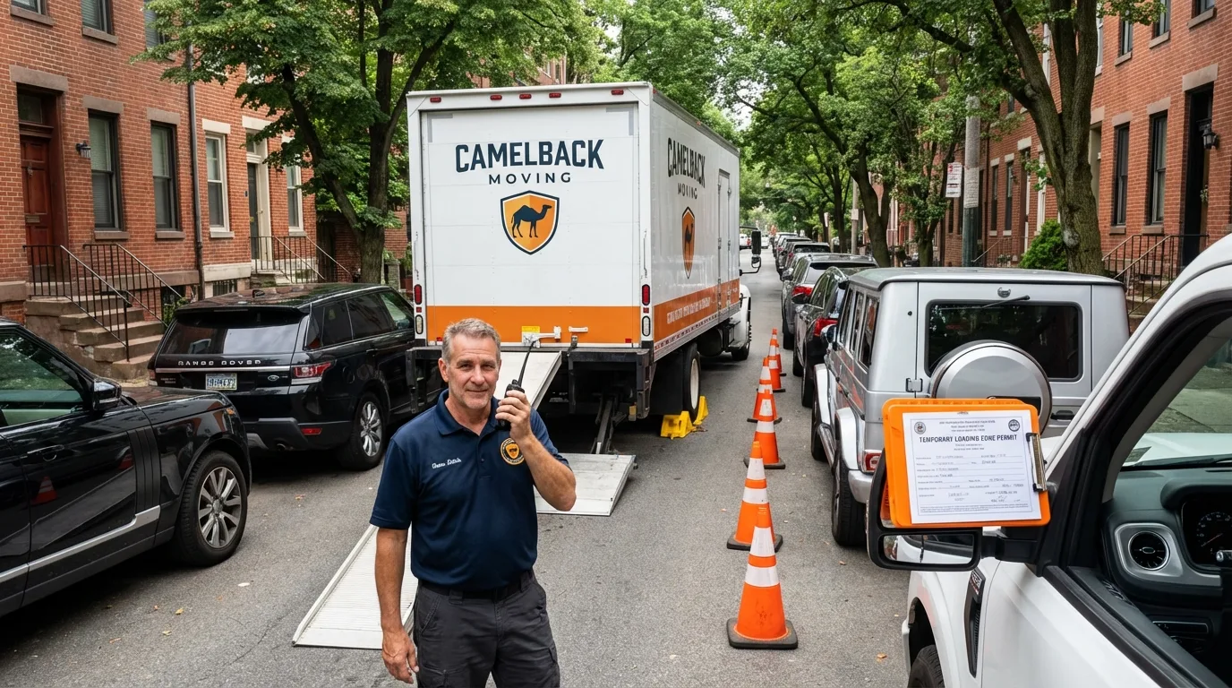 City street loading permit setup in Fort Belvoir, VA
